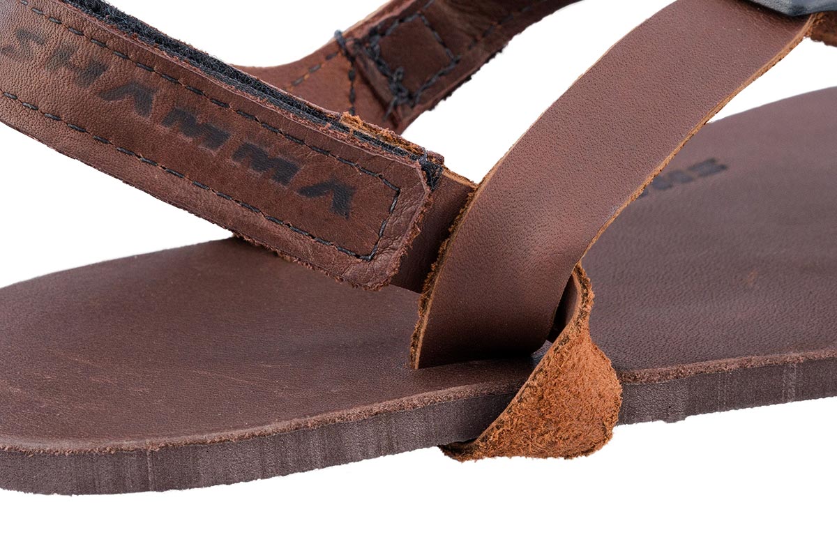Super Browns Sandals up close