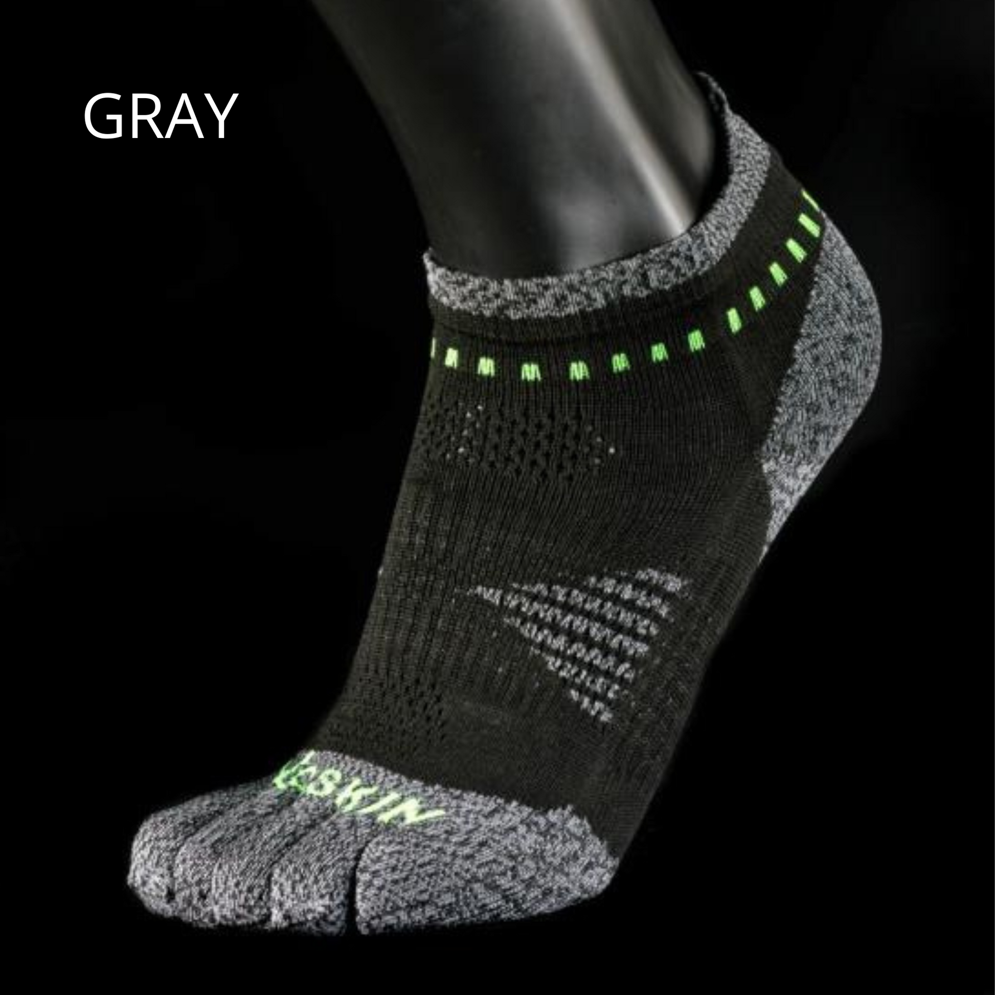 the gray anklet XOTOES sock from XOSKIN.