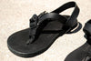 Shamma Sandals All Blacks on ground