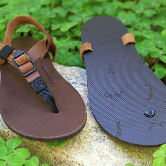Shamma Sandals All Browns on clover