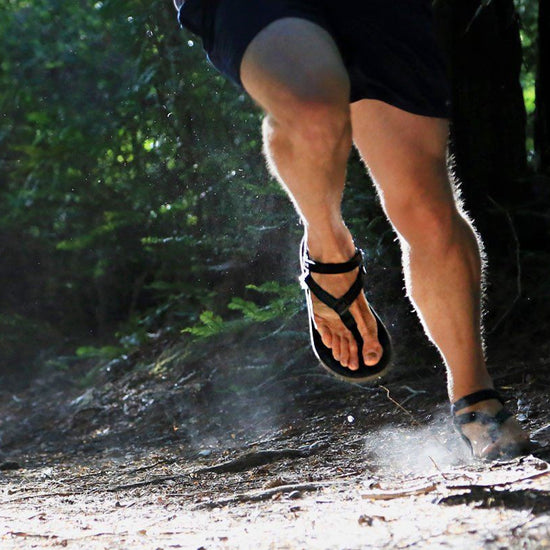 Running in Shamma Sandals with Power Straps