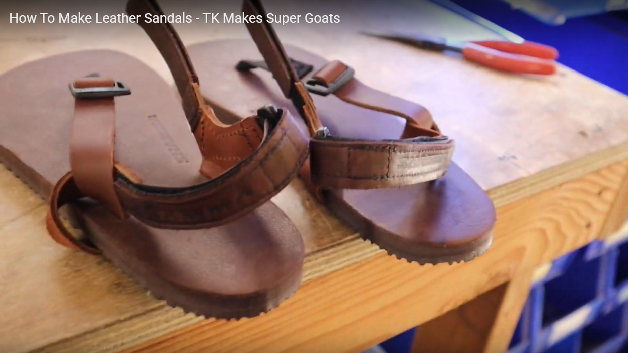 New Video! How to Make Leather Sandals with TK