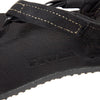 Leather logo brand on the Black Leather Shamma Power Sandal