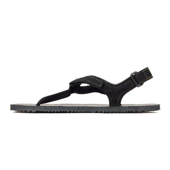 Side view of the Shamma Power Sandal with black soles
