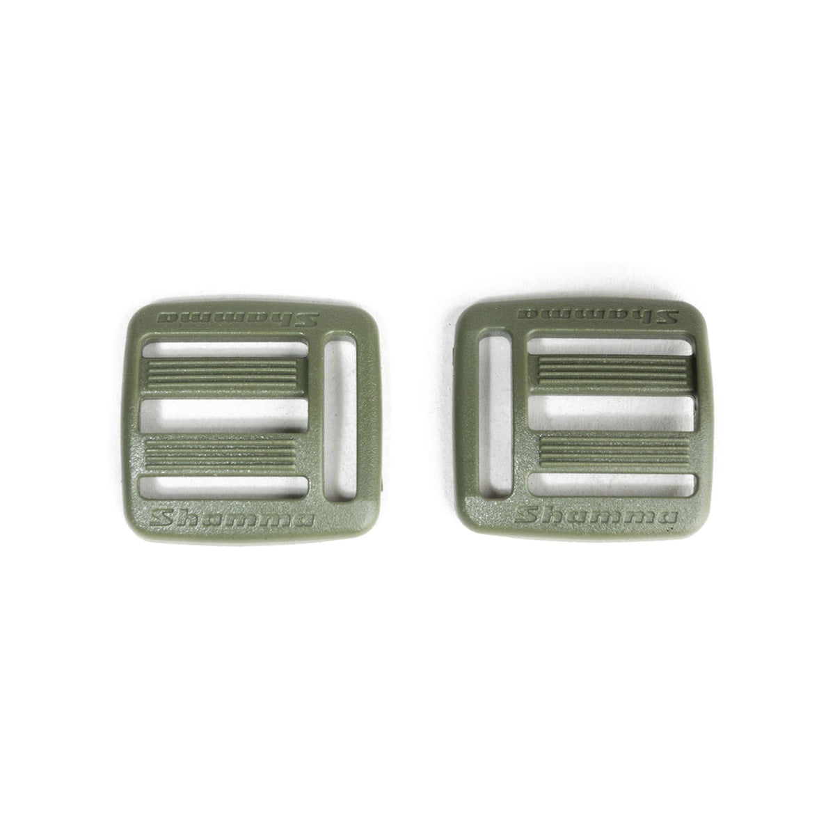 Shamma Elite Color Buckles, green, left and right pair