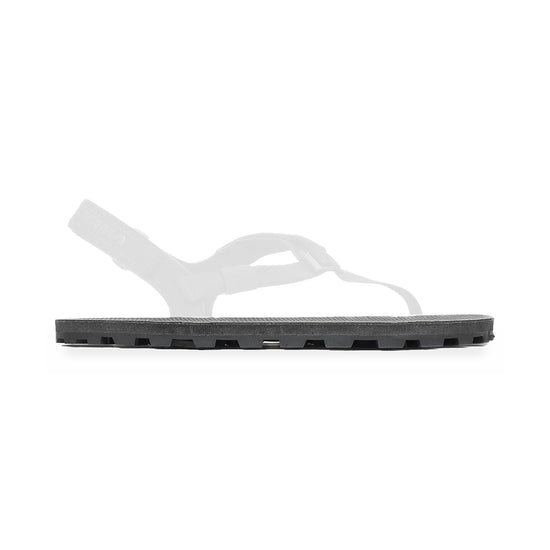Elite Ibex 13mm replacement sole, UltraGrip footbed, shown on the Elite sandal with the straps faded