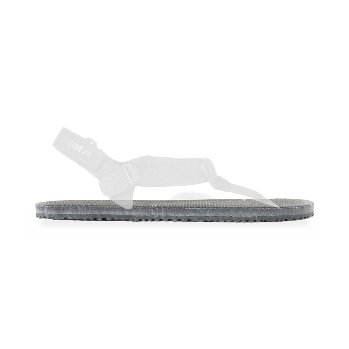 Numa Alpha 12mm replacement sole, UltraGrip footbed, shown on the Numa sandal with the straps faded