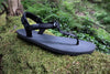 Shamma Chargers sandals on mossy stump
