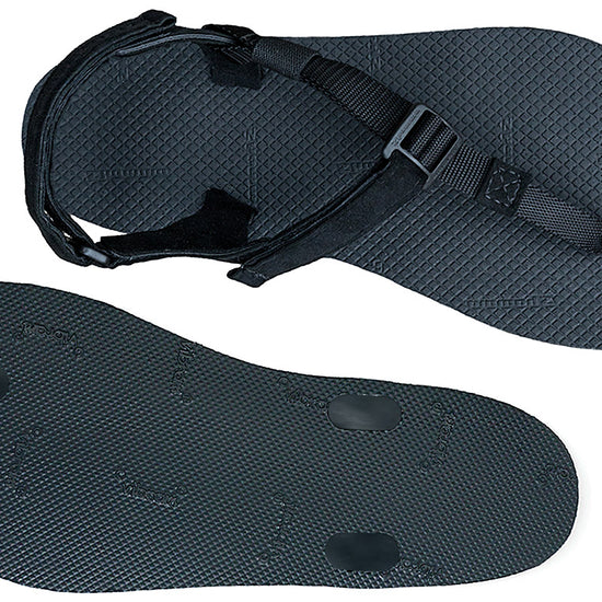 Shamma Chargers sandals top view on white bg