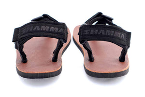 Shamma Little Chargers Leather Edition sandals back view