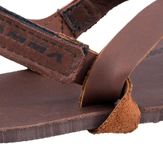 Super Browns Sandals up close
