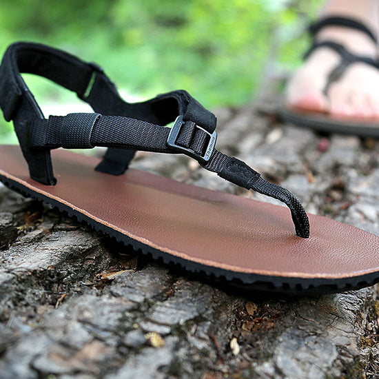 Warriors Sandals Leather on log