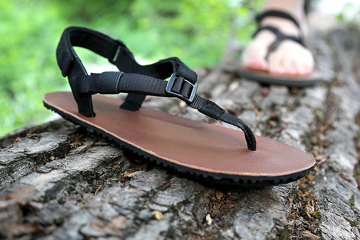 Warriors Sandals Leather on log